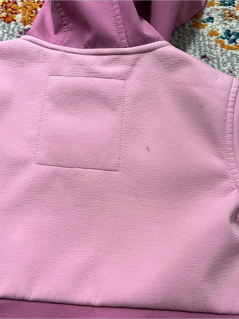 5T Cat & Jack Color Block Two-Tone Pink Hooded Jacket - Picture 10 of 11